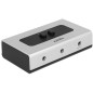 Delock Switch Stereo Jack 3.5 mm Sort Grå